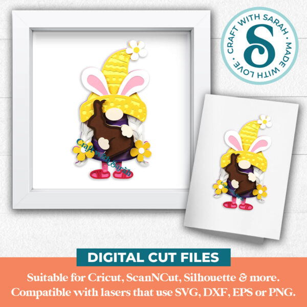 Easter Gnome SVG - Female - Image 2