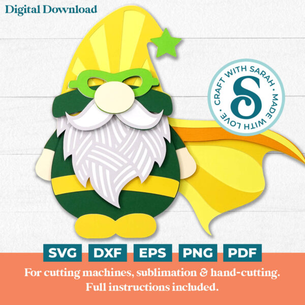 Hero Gnome SVG -Male