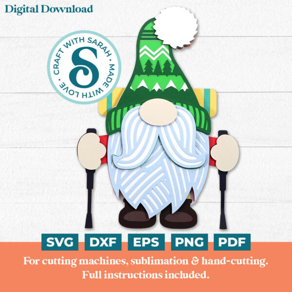 Hiker Gnome SVG - Male