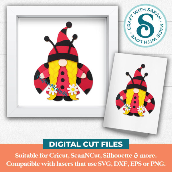 Ladybug Gnome SVG - Female - Image 2