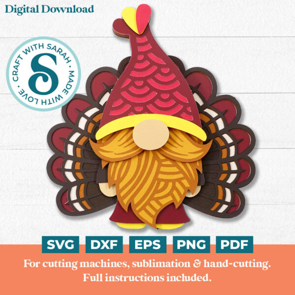 Turkey Gnome SVG - Male