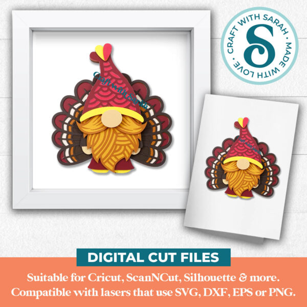 Turkey Gnome SVG - Male - Image 2