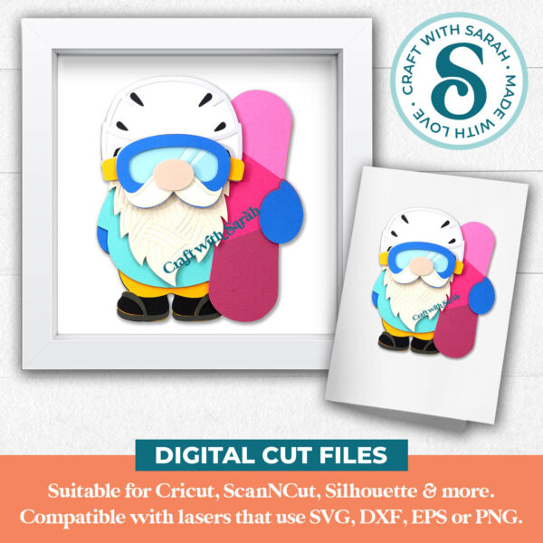 Winter Sports Gnome SVG - Male - Image 2
