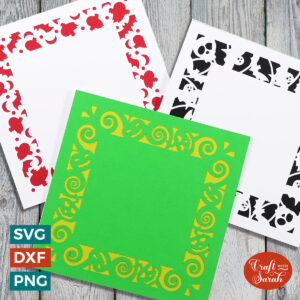 Halloween Filigree Border Cards