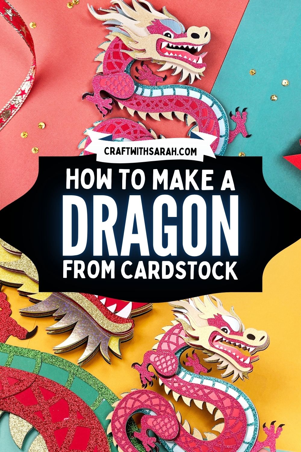How to make a dragon from cardstock - paper dragon craft ideas
