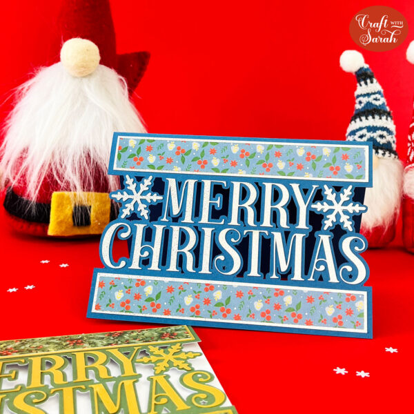 Merry Christmas Card SVG - Image 3