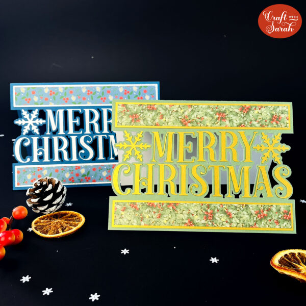 Merry Christmas Card SVG - Image 2