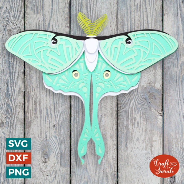 Lunar Moth SVG