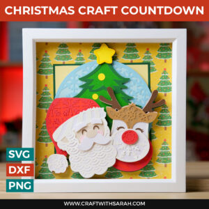 Santa & Rudolph Layered SVG