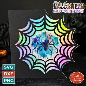 Spider Web Shaped Card