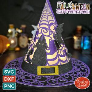 3D Witch Hat Centrepiece or Wearable Craft
