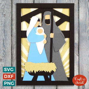 Mary & Joseph Nativity Scene Card