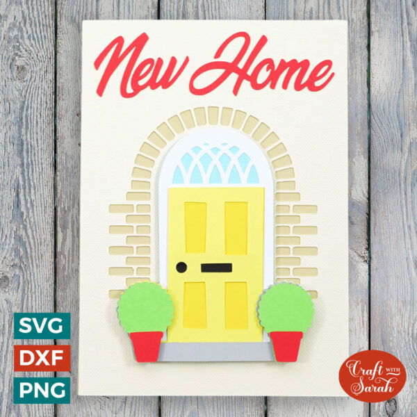 New Home Card with Front Door