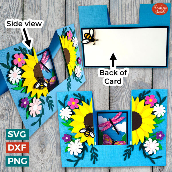 Summer Flowers Stepper Card