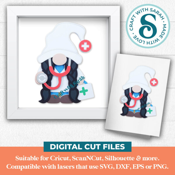 Doctor Gnome SVG - Female - Image 2