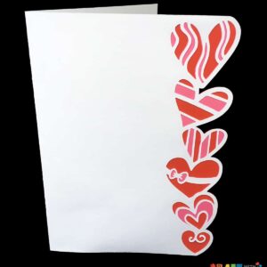 Heart Border Side Edge Card