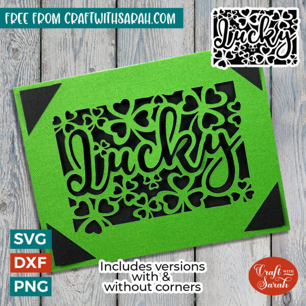 Lucky Shamrocks Insert Card