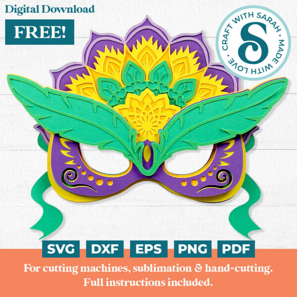 Mardi Gras Mask SVG