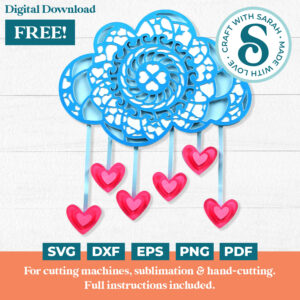 Valentine's Love Cloud SVG