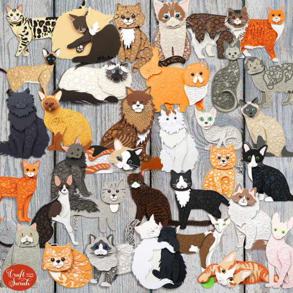 Cats Mega Bundle (34 Designs!)