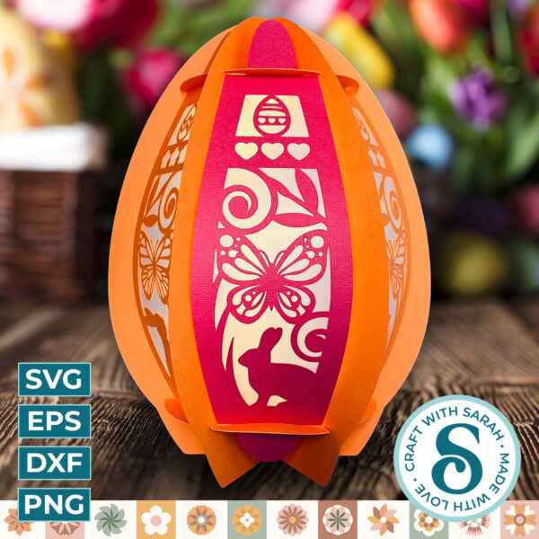 Butterflies & Bunnies Easter Egg Lantern