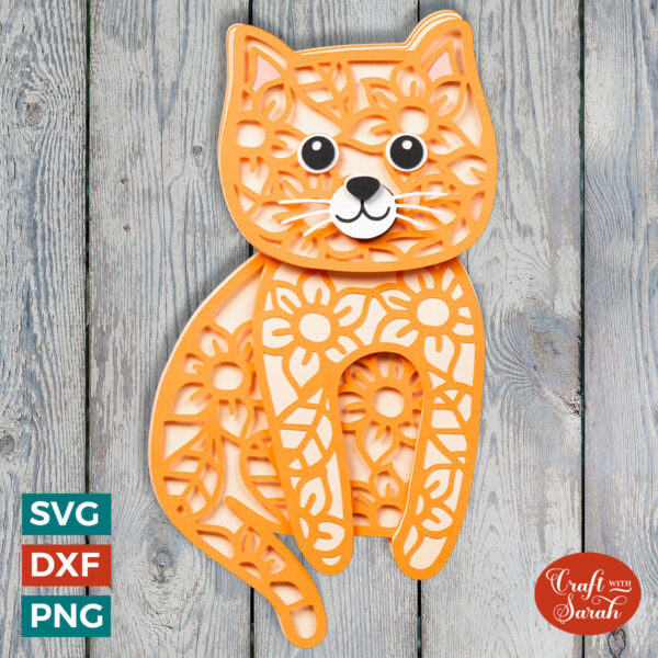 Short Hair Cat SVG - Sitting