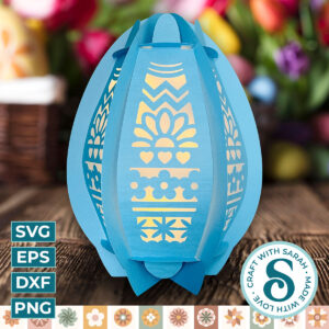 Patterned Easter Egg Lantern