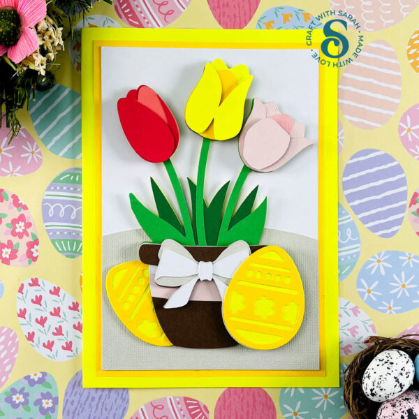 Easter Flower Pot with Tulips - Image 3