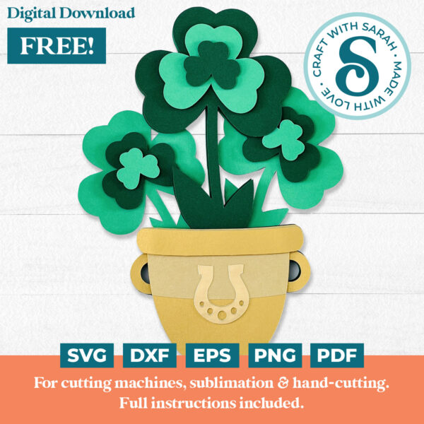 St Patrick's Day Flower Pot
