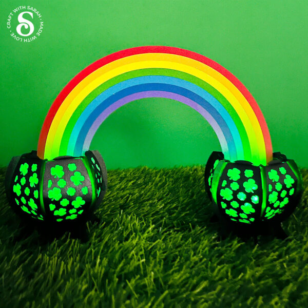 Rainbow Lantern for St Patrick's Day - Image 2