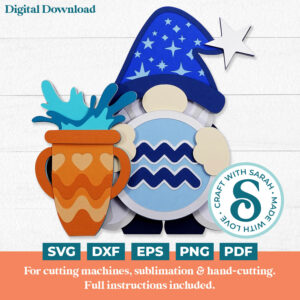 Aquarius Gnome SVG - Female