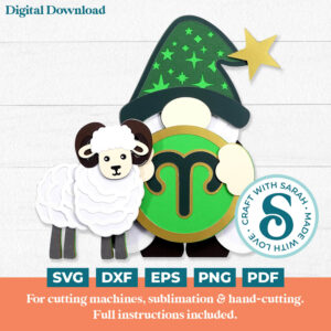Aries Gnome SVG - Female