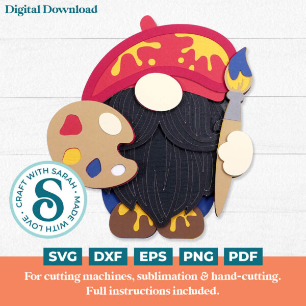 Artist Gnome SVG - Male