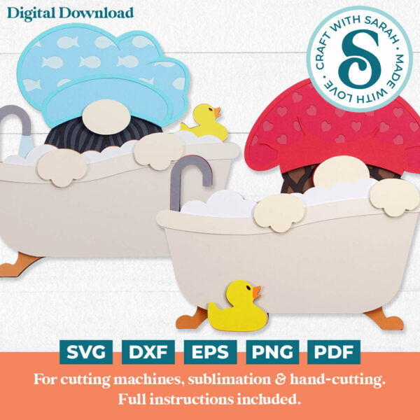 Bathtub Gnome SVGs