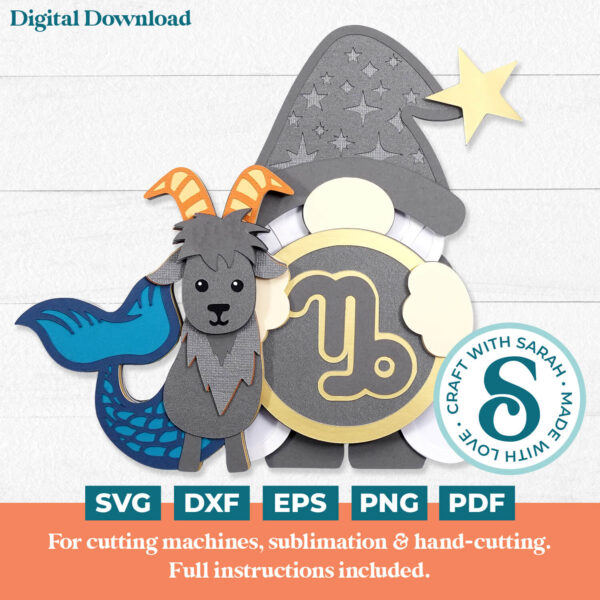 Capricorn Gnome SVG - Female