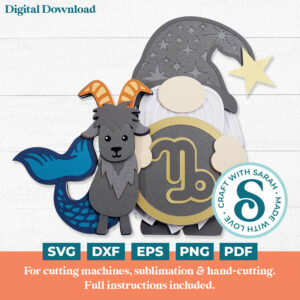 Capricorn Gnome SVG - Male