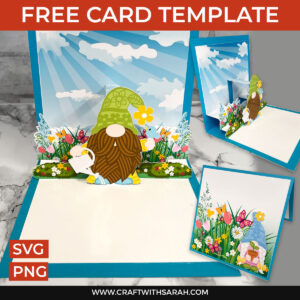 Gnome Pop Out Card with Print Then Cut