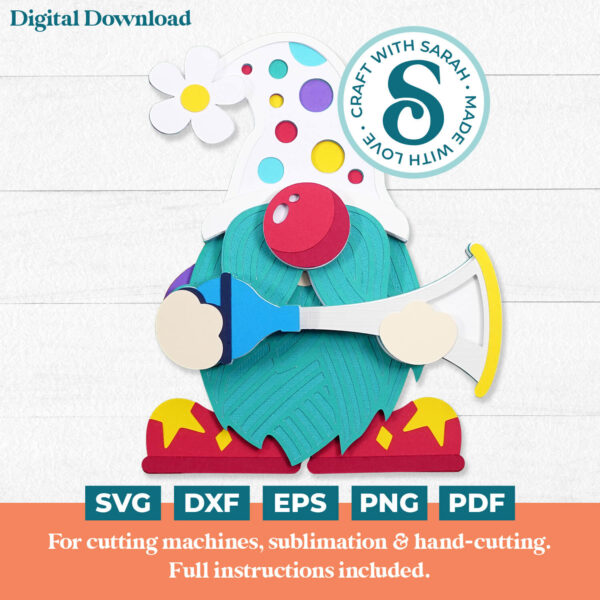 Clown Gnome SVG - Male