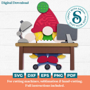 Computer Gnome SVG - Female