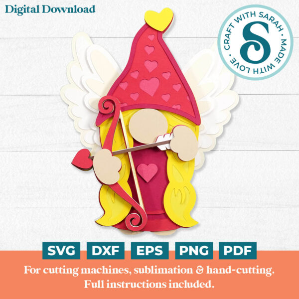Cupid Gnome SVG - Female