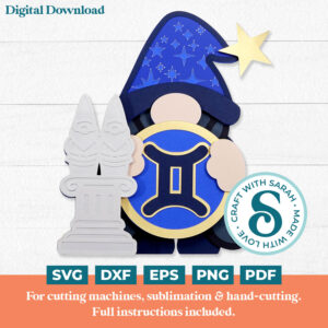 Gemini Gnome SVG - Female