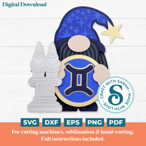 Gemini Gnome SVG - Male
