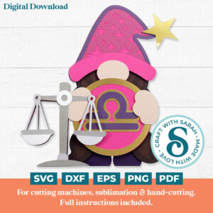 Libra Gnome SVG - Female