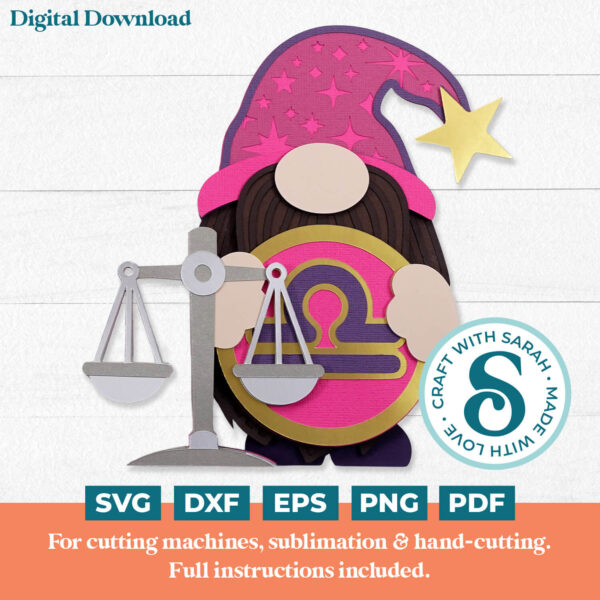 Libra Gnome SVG - Male