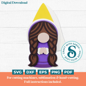 Medieval Gnome SVG - Female