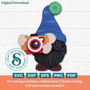 Photographer Gnome SVG - Male