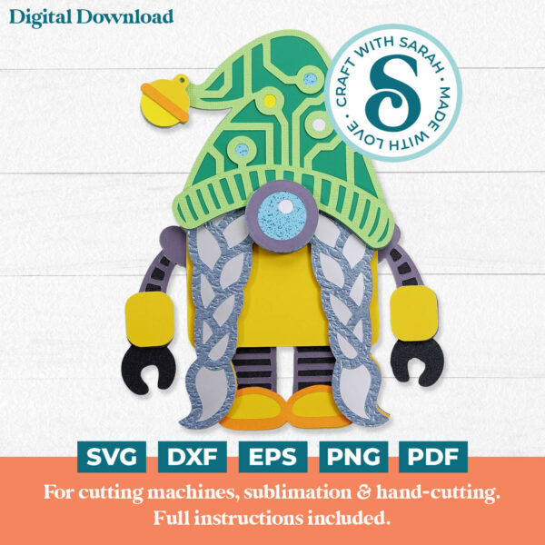Robot Gnome SVG - Female