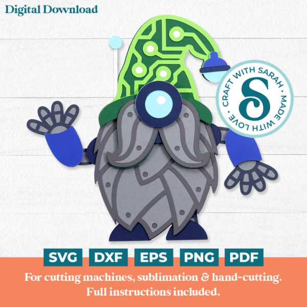 Robot Gnome SVG - Male