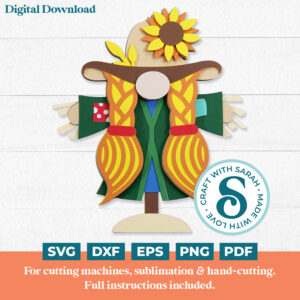 Scarecrow Gnome SVG - Female