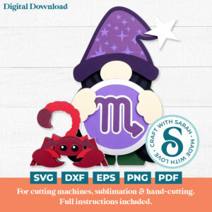 Scorpio Gnome SVG - Female